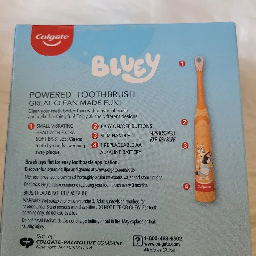 Colgate Kids Bluey Toothbrush & Toothpaste Gift Set